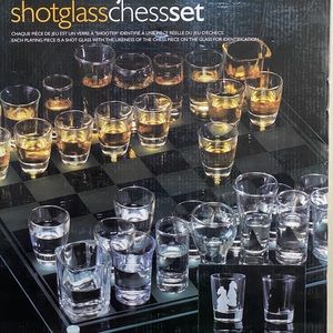 Shot Glass Chess Set NWOT